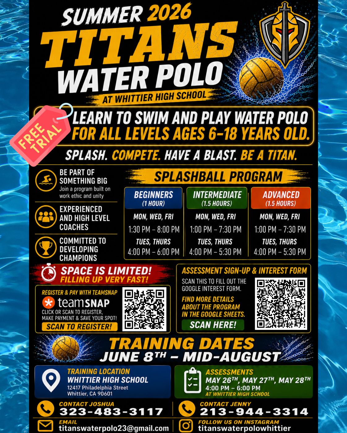Splashball Whittier HS 2026